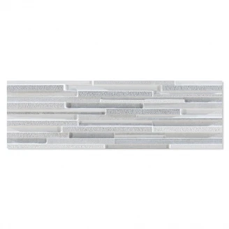 Veggflis <strong>Calvilla</strong>  Silver Matt 16x52 cm